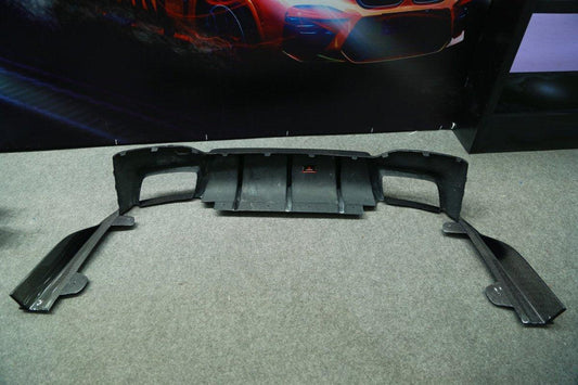 BMW M5/M5C F90 (Fits Both Pre-LCI & LCI) 2018 2019 2020 2021 2022 2023 2024 & 5 Series G30 540i (With M-Package Bumper) M550i (Fits Both Pre-LCI & LCI) 2017 2018 2019 2020 2021 2022 2023 2024 with Aftermarket Parts - AE Rear Diffuser Carbon Fiber from ArmorExtend