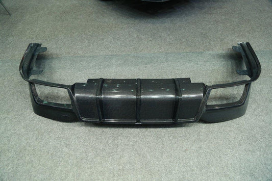 BMW M5/M5C F90 (Fits Both Pre-LCI & LCI) 2018 2019 2020 2021 2022 2023 2024 & 5 Series G30 540i (With M-Package Bumper) M550i (Fits Both Pre-LCI & LCI) 2017 2018 2019 2020 2021 2022 2023 2024 with Aftermarket Parts - AE Rear Diffuser Carbon Fiber from ArmorExtend
