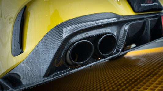 Mercedes Benz CLA45 CLA45S C118 2020 2021 2022 2023 2024 & CLA35 C118 2020 2021 2022 2023 2024 & CLA250 (With Sport Package Bumper) C118 2020 2021 2022 2023 2024 with Aftermarket Parts - AE Rear Diffuser Carbon Fiber from ArmorExtend