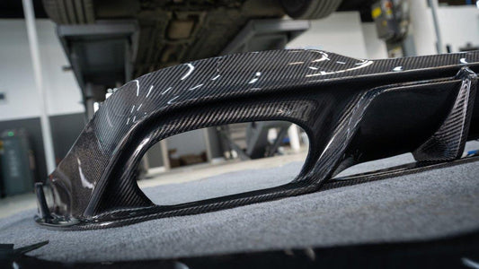 Mercedes Benz CLA45 CLA45S C118 2020 2021 2022 2023 2024 & CLA35 C118 2020 2021 2022 2023 2024 & CLA250 (With Sport Package Bumper) C118 2020 2021 2022 2023 2024 with Aftermarket Parts - AE Rear Diffuser Carbon Fiber from ArmorExtend