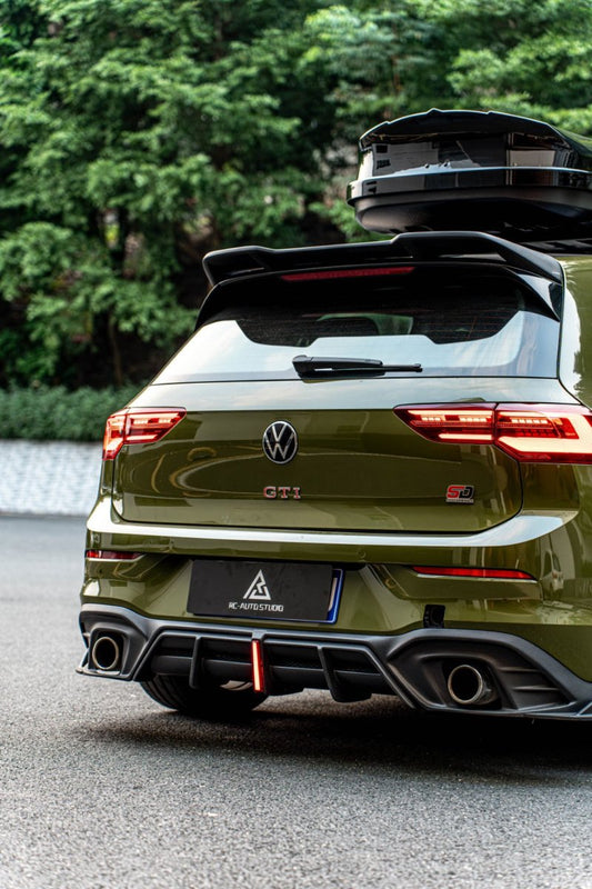 Volkswagen GTI & R-line MK8 2022 2023 2024 with Aftermarket Parts - AE Rear Diffuser Carbon Fiber from ArmorExtend
