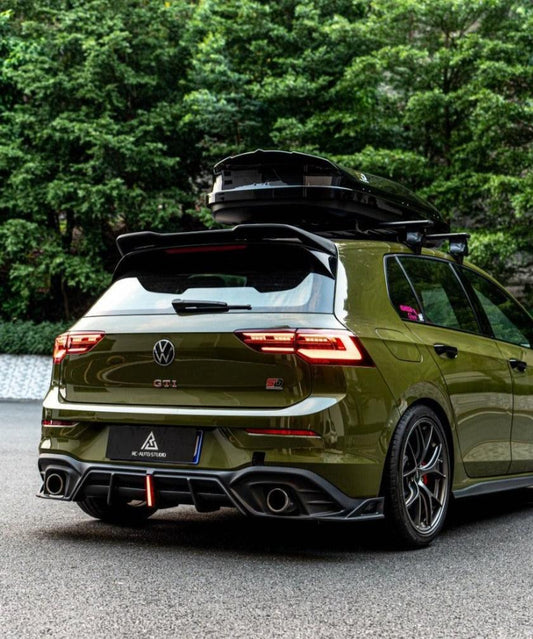 Volkswagen GTI & R-line MK8 2022 2023 2024 with Aftermarket Parts - AE Rear Diffuser Carbon Fiber from ArmorExtend