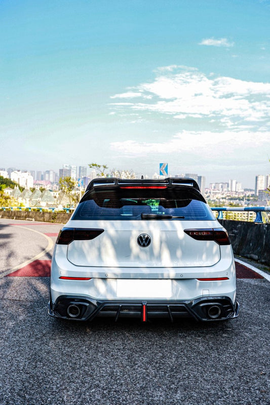 Volkswagen GTI & R-line MK8 2022 2023 2024 with Aftermarket Parts - AE Rear Diffuser Carbon Fiber from ArmorExtend