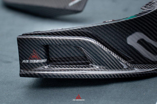 Mercedes Benz A-Class A45/A35/A250/A220 W177 2019 2020 2021 2022 2023 2024 with Aftermarket Parts - AE Style Rear Diffuser Carbon Fiber from ArmorExtend