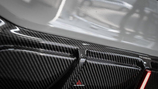 Mercedes Benz A-Class A45/A35/A250/A220 W177 2019 2020 2021 2022 2023 2024 with Aftermarket Parts - AE Style Rear Diffuser Carbon Fiber from ArmorExtend