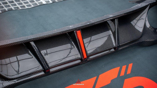 Mercedes Benz A-Class A45/A35/A250/A220 W177 2019 2020 2021 2022 2023 2024 with Aftermarket Parts - AE Style Rear Diffuser Carbon Fiber from ArmorExtend