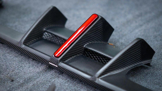 BMW M3 G80 G81 2021 2022 2023 2024 & M4 G82 G83 2021 2022 2023 2024 with Aftermarket Parts - AE V2 Style Rear Diffuser & Canards Carbon Fiber from ArmorExtend