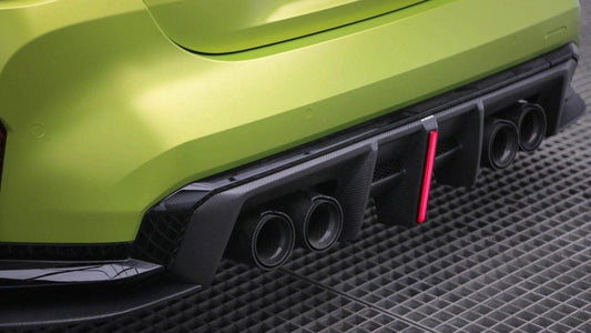 BMW M3 G80 G81 2021 2022 2023 2024 & M4 G82 G83 2021 2022 2023 2024 with Aftermarket Parts - AE V2 Style Rear Diffuser & Canards Carbon Fiber from ArmorExtend