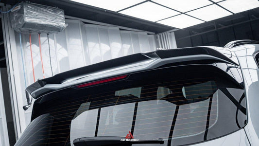 BMW X3M X3MC F97 (Fits Both Pre-LCI & LCI) 2019 2020 2021 2022 2023 2024 with Aftermarket Parts - AE Style Rear Roof Spoiler Carbon Fiber from ArmorExtend