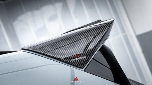 BMW X3M X3MC F97 (Fits Both Pre-LCI & LCI) 2019 2020 2021 2022 2023 2024 with Aftermarket Parts - AE Style Rear Roof Spoiler Carbon Fiber from ArmorExtend