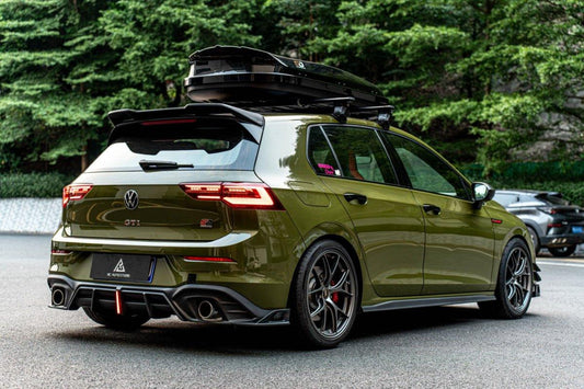 Volkswagen GTI & R-line MK8 2020 2021 2022 2023 2024 with Aftermarket Parts - AE Style Rear Roof Spoiler Carbon Fiber from ArmorExtend