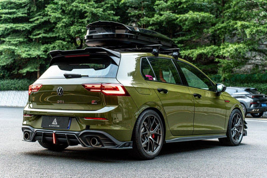 Volkswagen GTI & R-line MK8 2020 2021 2022 2023 2024 with Aftermarket Parts - AE Style Rear Roof Spoiler Carbon Fiber from ArmorExtend