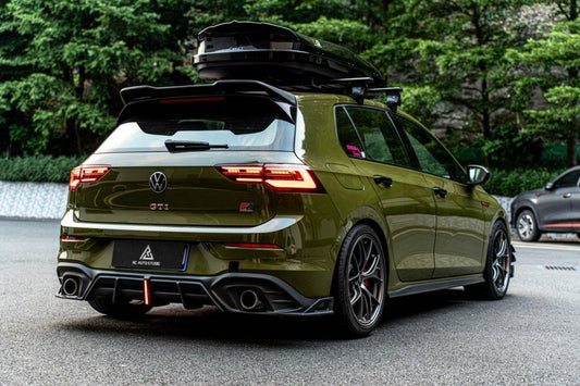 Volkswagen GTI & R-line MK8 2020 2021 2022 2023 2024 with Aftermarket Parts - AE Style Rear Roof Spoiler Carbon Fiber from ArmorExtend
