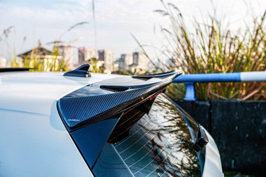 Volkswagen GTI & R-line MK8 2020 2021 2022 2023 2024 with Aftermarket Parts - AE Style Rear Roof Spoiler Carbon Fiber from ArmorExtend