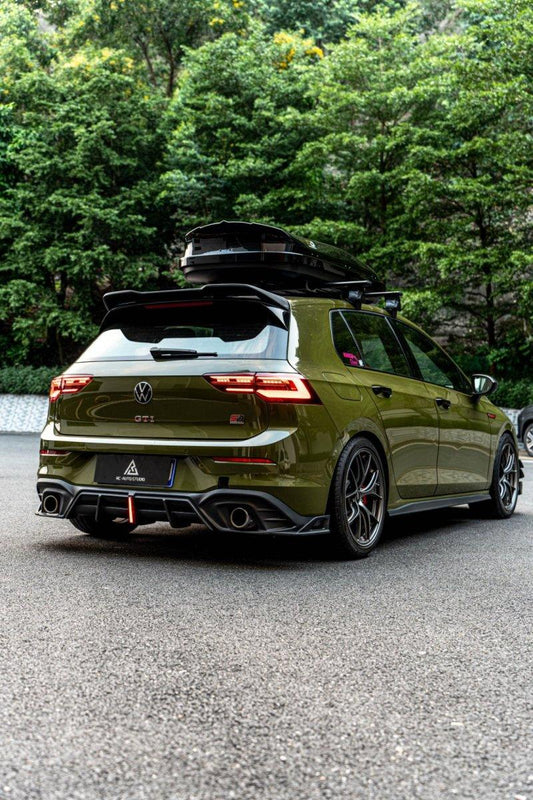 Volkswagen GTI & R-line MK8 2020 2021 2022 2023 2024 with Aftermarket Parts - AE Style Rear Roof Spoiler Carbon Fiber from ArmorExtend