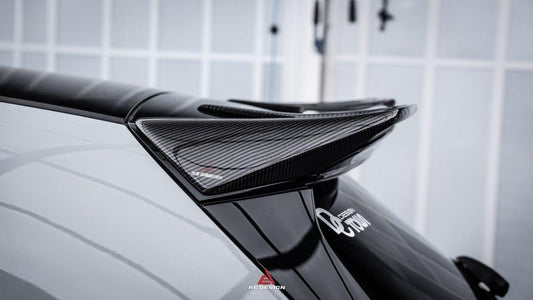 Mercedes Benz A-Class A45/A35/A250/A220 W177 2019 2020 2021 2022 2023 2024 with Aftermarket Parts -AE Rear Roof Spoiler Carbon Fiber from ArmorExtend