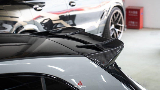 Mercedes Benz A-Class A45/A35/A250/A220 W177 2019 2020 2021 2022 2023 2024 with Aftermarket Parts -AE Rear Roof Spoiler Carbon Fiber from ArmorExtend