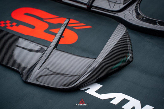 Mercedes Benz A-Class A45/A35/A250/A220 W177 2019 2020 2021 2022 2023 2024 with Aftermarket Parts -AE Rear Roof Spoiler Carbon Fiber from ArmorExtend