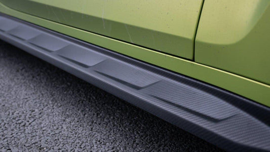 BMW M3 G80 G81 2021 2022 2023 2024 & M4 G82 G83 2021 2022 2023 2024 with Aftermarket Parts - AE Style Side Skirts Carbon Fiber from ArmorExtend