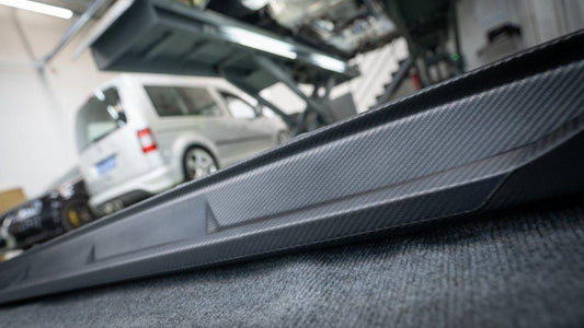 BMW M3 G80 G81 2021 2022 2023 2024 & M4 G82 G83 2021 2022 2023 2024 with Aftermarket Parts - AE Style Side Skirts Carbon Fiber from ArmorExtend
