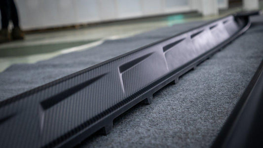 BMW M3 G80 G81 2021 2022 2023 2024 & M4 G82 G83 2021 2022 2023 2024 with Aftermarket Parts - AE Style Side Skirts Carbon Fiber from ArmorExtend