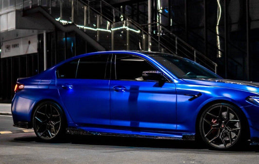 BMW M5/M5C F90 (Fits Both Pre-LCI & LCI) 2018 2019 2020 2021 2022 2023 2024 & 5 Series G30 540i M550i (Fits Both Pre-LCI & LCI) 2017 2018 2019 2020 2021 2022 2023 2024 with Aftermarket Parts - AE Style Side Skirts Carbon Fiber from ArmorExtend