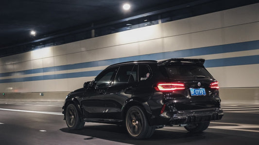 BMW X5M X5MC F95 Pre-LCI 2020 2021 2022 2023 with Aftermarket Parts - AE Style Wheel Arches Carbon Fiber from ArmorExtend