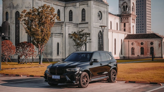 BMW X5M X5MC F95 Pre-LCI 2020 2021 2022 2023 with Aftermarket Parts - AE Style Wheel Arches Carbon Fiber from ArmorExtend