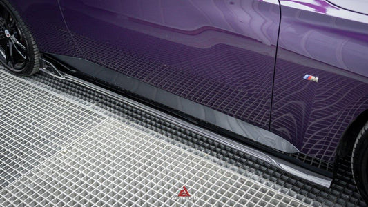 BMW 2 Series G42 230i M240i 2022 2023 2024 with Aftermarket Parts - AE Style Side Skirts Carbon Fiber from ArmorExtend