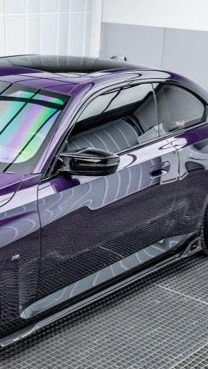 BMW 2 Series G42 230i M240i 2022 2023 2024 with Aftermarket Parts - AE Style Side Skirts Carbon Fiber from ArmorExtend