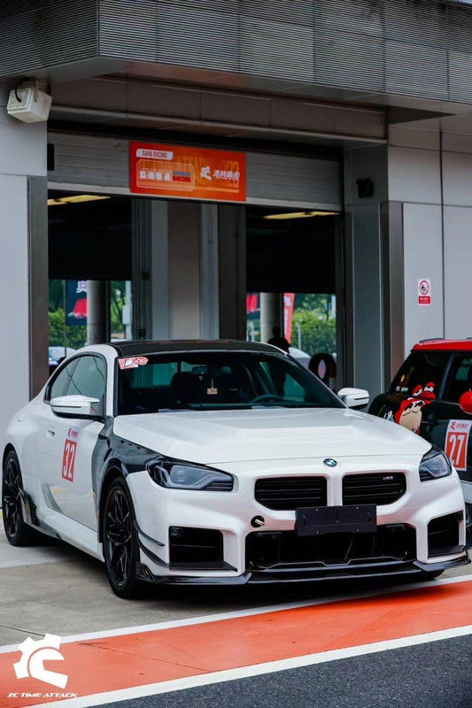 BMW M2 & M2C G87 2023-ON with Aftermarket Parts - AE Style Front Canards Carbon Fiber from ArmorExtend