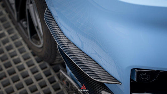 BMW M2 & M2C G87 2023-ON with Aftermarket Parts - AE Style Front Canards Carbon Fiber from ArmorExtend