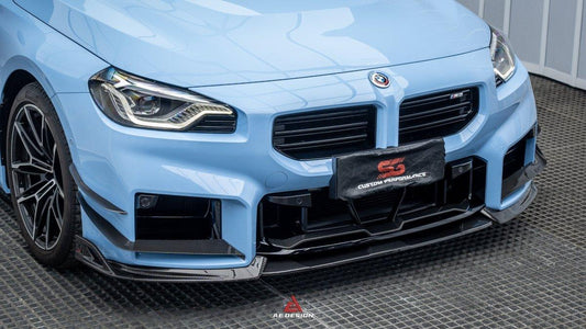 BMW M2 & M2C G87 2023-ON with Aftermarket Parts - AE Style Front Canards Carbon Fiber from ArmorExtend