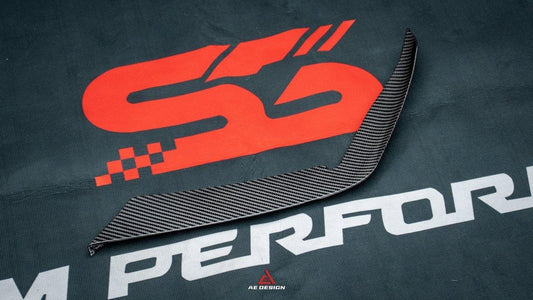 BMW M2 & M2C G87 2023-ON with Aftermarket Parts - AE Style Front Canards Carbon Fiber from ArmorExtend