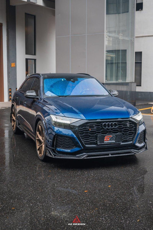 Audi RSQ8 2021 2022 2023 2024 with Aftermarket Parts - AE Front Lip Carbon Fiber from ArmorExtend