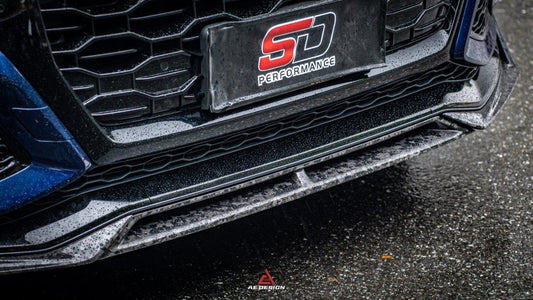 Audi RSQ8 2021 2022 2023 2024 with Aftermarket Parts - AE Front Lip Carbon Fiber from ArmorExtend