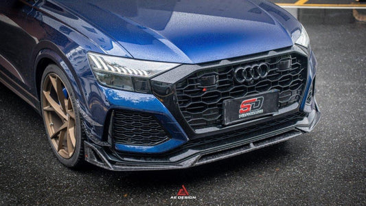 Audi RSQ8 2021 2022 2023 2024 with Aftermarket Parts - AE Front Lip Carbon Fiber from ArmorExtend