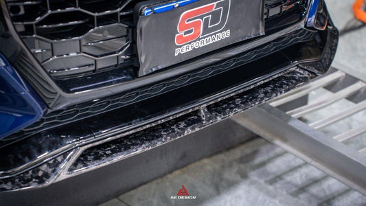 Audi RSQ8 2021 2022 2023 2024 with Aftermarket Parts - AE Front Lip Carbon Fiber from ArmorExtend