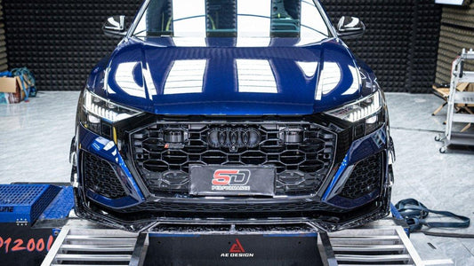 Audi RSQ8 2021 2022 2023 2024 with Aftermarket Parts - AE Front Lip Carbon Fiber from ArmorExtend