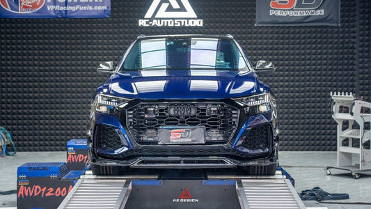 Audi RSQ8 2021 2022 2023 2024 with Aftermarket Parts - AE Front Lip Carbon Fiber from ArmorExtend