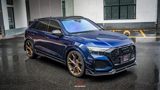 Audi RSQ8 2021 2022 2023 2024 with Aftermarket Parts - AE Front Lip Carbon Fiber from ArmorExtend