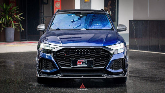 Audi RSQ8 2021 2022 2023 2024 with Aftermarket Parts - AE Front Lip Carbon Fiber from ArmorExtend