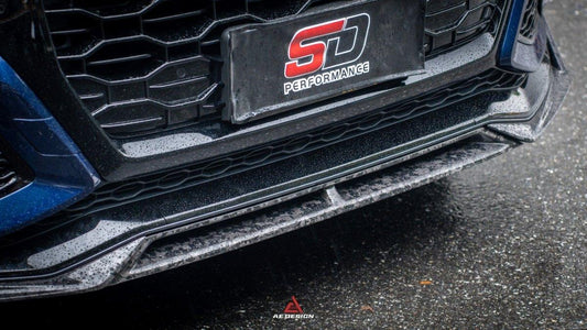 Audi RSQ8 2021 2022 2023 2024 with Aftermarket Parts - AE Front Lip Carbon Fiber from ArmorExtend