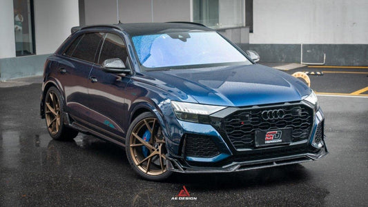 Audi RSQ8 2021 2022 2023 2024 with Aftermarket Parts - AE Front Lip Carbon Fiber from ArmorExtend