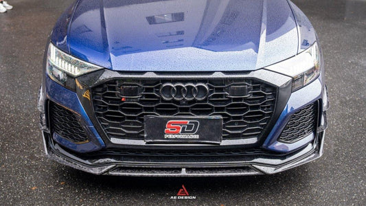 Audi RSQ8 2021 2022 2023 2024 with Aftermarket Parts - AE Front Lip Carbon Fiber from ArmorExtend
