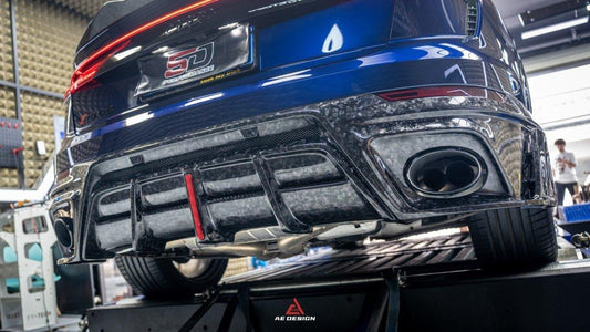 Audi RSQ8 2021 2022 2023 2024 SQ8 Q8 (requires you to upgrade the exhaust tips to RSQ8 version) 2020 2021 2022 2023 2024 with Aftermarket Parts - AE Rear Diffuser Pre-Preg Carbon Fiber from ArmorExtend