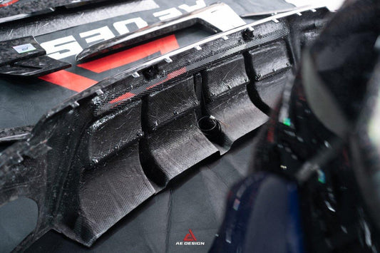 Audi RSQ8 2021 2022 2023 2024 SQ8 Q8 (requires you to upgrade the exhaust tips to RSQ8 version) 2020 2021 2022 2023 2024 with Aftermarket Parts - AE Rear Diffuser Pre-Preg Carbon Fiber from ArmorExtend