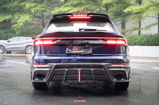 Audi RSQ8 2021 2022 2023 2024 SQ8 Q8 (requires you to upgrade the exhaust tips to RSQ8 version) 2020 2021 2022 2023 2024 with Aftermarket Parts - AE Rear Diffuser Pre-Preg Carbon Fiber from ArmorExtend