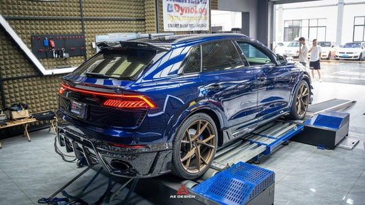 Audi Q8 SQ8 RSQ8 2020 2021 2022 2023 2024 with Aftermarket Parts - AE Rear Spoiler Carbon Fiber from ArmorExtend