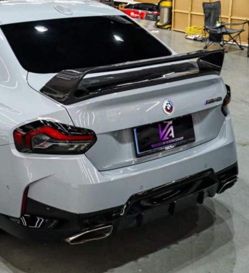 BMW M2/C G87 2023-ON & 2 Series 230i M240i G42 2022 2023 2024 with Aftermarket Parts - ART V1 Style Rear Wing Pre-preg Carbon Fiber from ArmorExtend